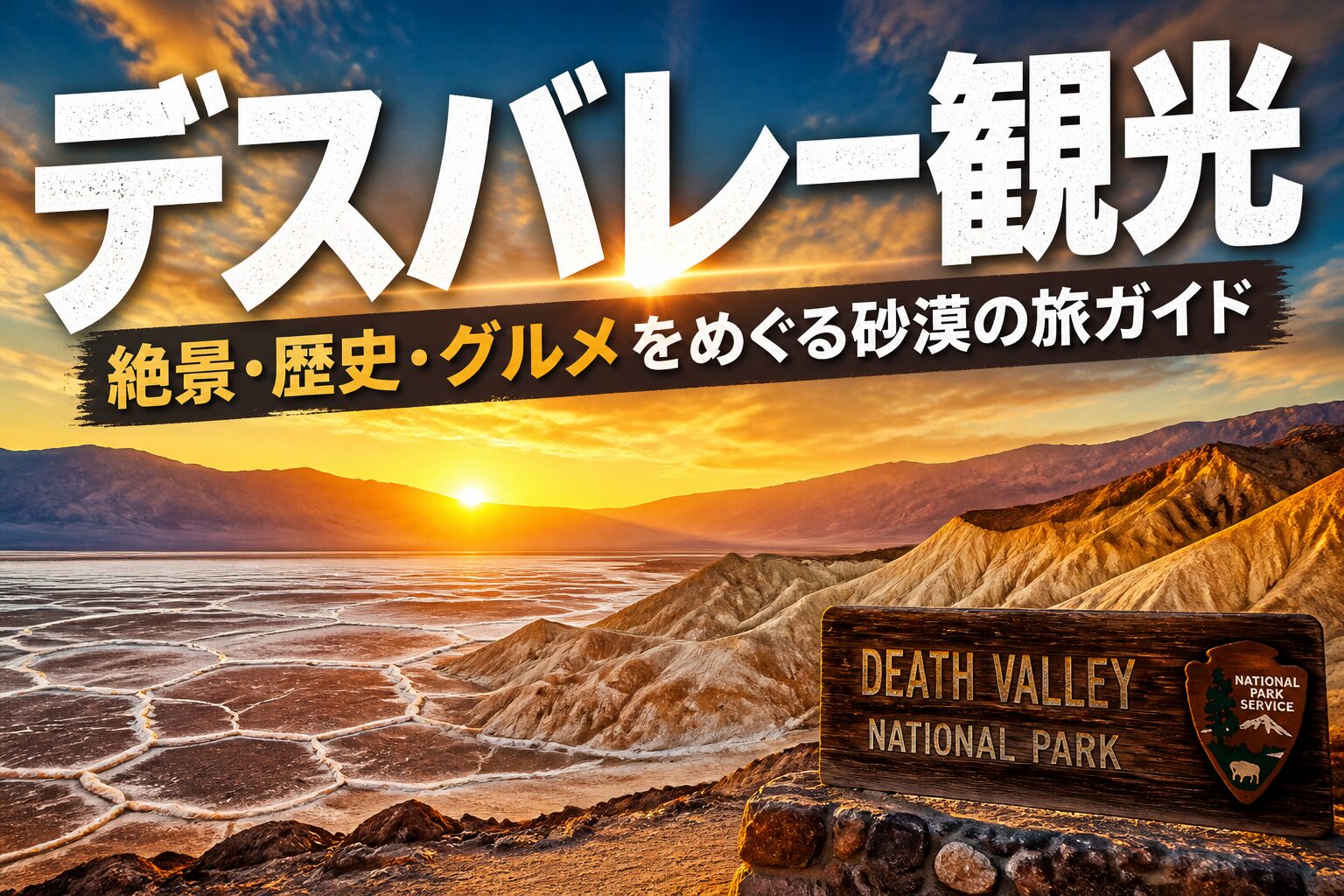 デスバレー観光｜絶景・歴史・グルメをめぐる砂漠の旅ガイド デスバレー サムネイル