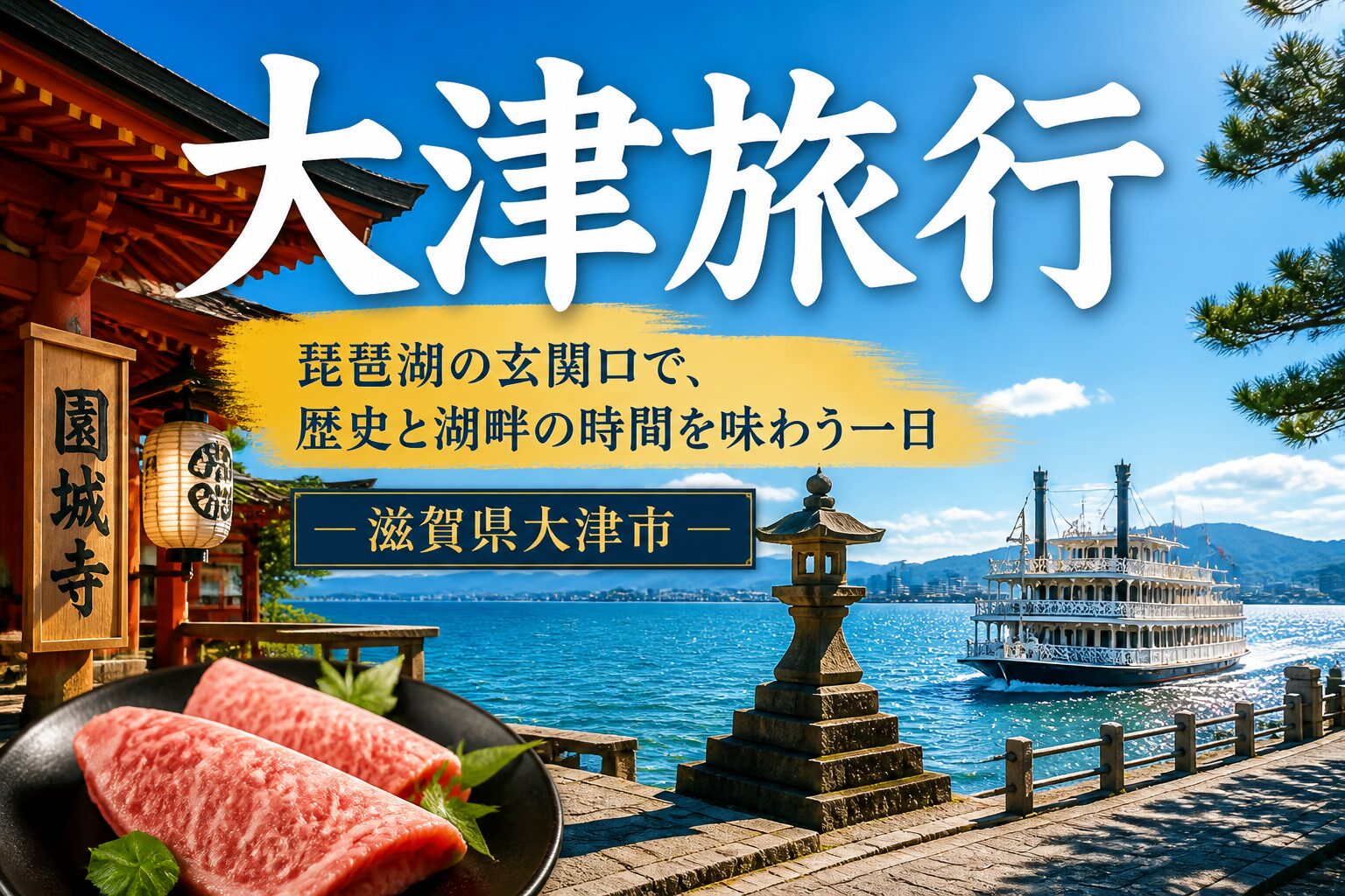 大津旅行｜琵琶湖の玄関口で、歴史と湖畔の時間を味わう一日 滋賀県大津市 サムネイル
